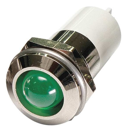 Raised Panel Light, Green, 3 V DC MPN:24M144