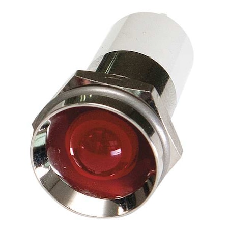 Protruding Panel Light, Red, 12 V DC MPN:24M154