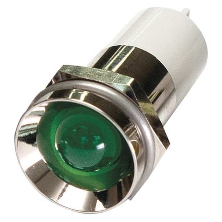 Protruding Panel Light, Green, 12 V DC MPN:24M156