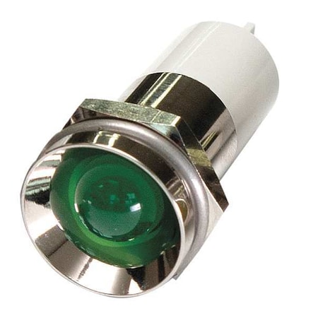 Protruding Panel Light, Green, 110 V AC MPN:24M162