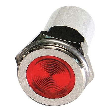 Flush Panel Light, Red, 110 V AC MPN:24M173