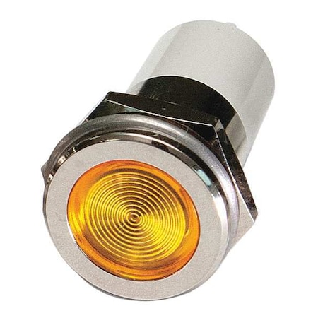 Flush Panel Light, Yellow, 110 V AC MPN:24M174