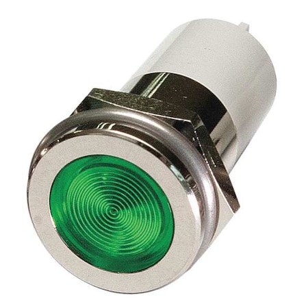 Flush Panel Light, Green, 110 V AC MPN:24M175
