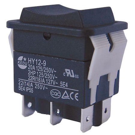Rocker Switch, DPDT, 6 Connections MPN:29FG29