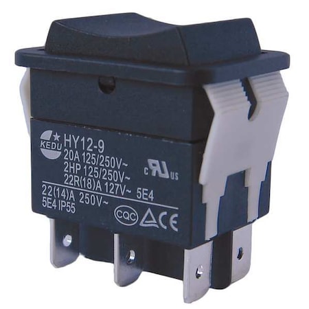 Rocker Switch, DPDT, 6 Connections MPN:29FG31