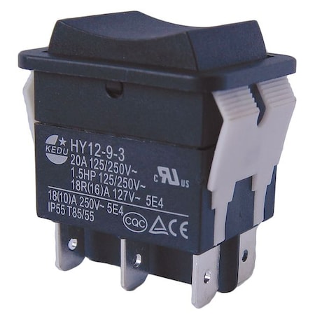 Rocker Switch, DPDT, 6 Connections MPN:29FG35