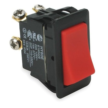 Rocker Switch, DPST, 4 Connections MPN:2LNF5