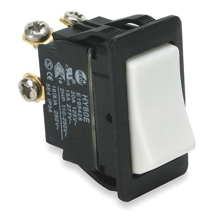 RockerSwtch, NoLens/Lamp, White, MomOn/Off MPN:2LNF7