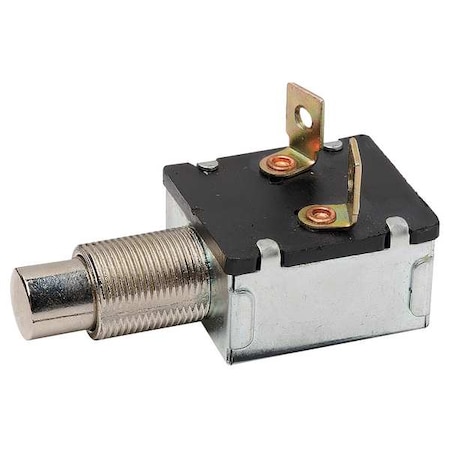 Miniature Push Button Switch, SPST, Silver MPN:5RLW4
