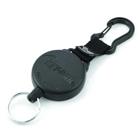 Key Reel, Black, Kevlar Cord, Matte Black MPN:0488-803