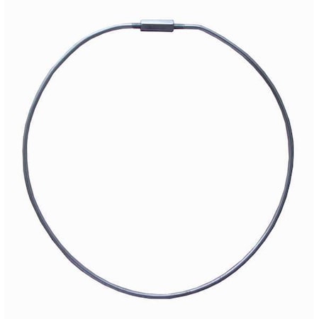 Split Key Ring, Gray, Carbon Steel, Carbon Steel with Threaded Sleeve, Zinc Plated MPN:25DU46