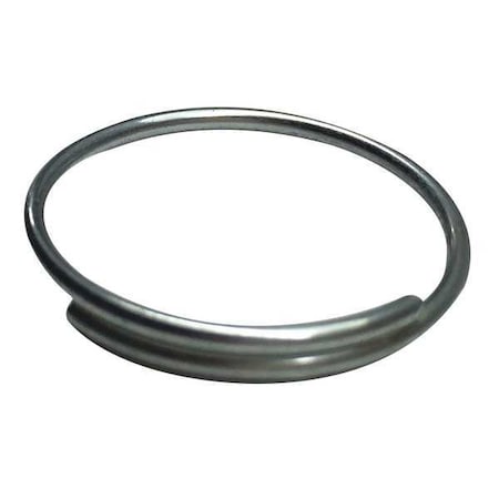 Split Key Ring, Gray, Steel, Split Ring, Zinc Plated 1000 PK MPN:25DU55