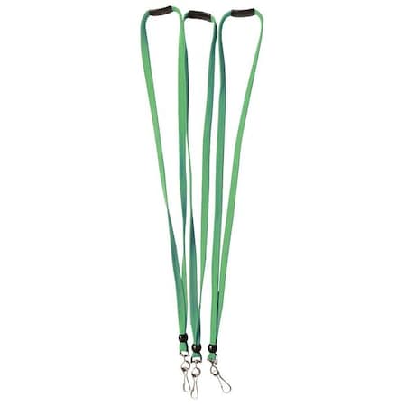Lanyard, Green, Breakaway Style, 10 PK MPN:25DU65