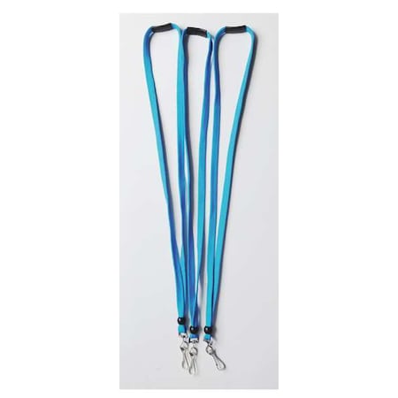 Lanyard, Light Blue, Single Color, 10 PK MPN:25DU66
