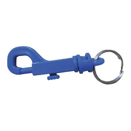 Plastic Key Clip, Blue, Plastic, Not Load Rated MPN:25PA15