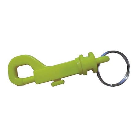 Plastic Key Clip, Yellow, Plastic, Not Load Rated MPN:25PA17