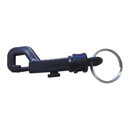 Plastic Key Clip, Black, Plastic, Not Load Rated MPN:25PA18