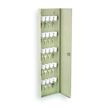 Key Control Cabinet, Steel, Beige, 50 Key Capacity MPN:2NET3