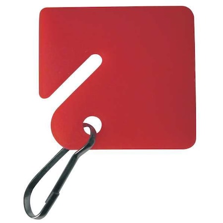 Key Tag, Multi-Color, Square-Slotted, Nickel Plated 20 PK MPN:33J891