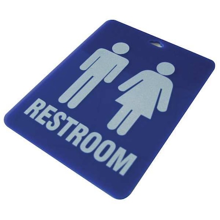 Key Tag, Blue, Resin, Combination, Nickel Plated MPN:33J895