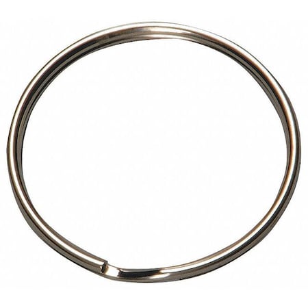 Split Key Ring, Gray, Steel, Standard, Silver Texture MPN:36DZ31