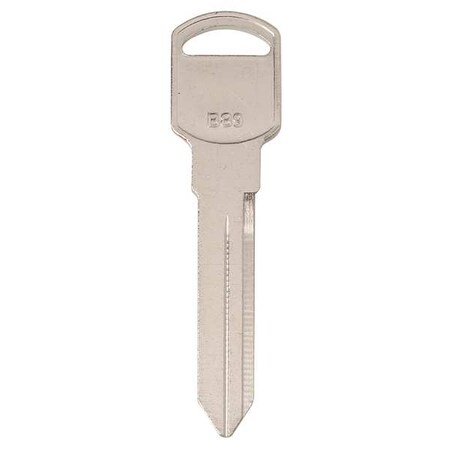 Key Blank, B89, Brass, PK25 MPN:5ZLE1