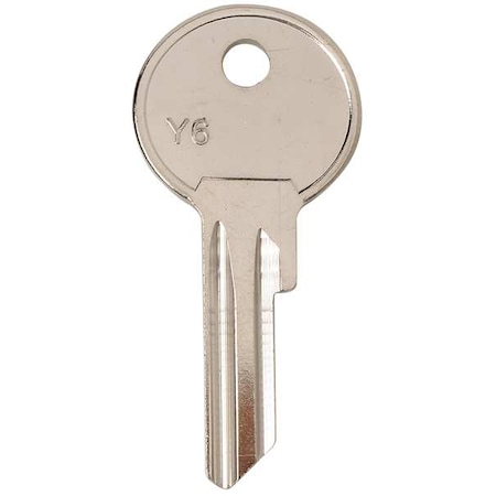 Key Blank, Y6, Brass, PK25 MPN:5ZLE7