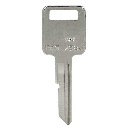 Key Blank, B46, Brass, PK25 MPN:5ZLF7