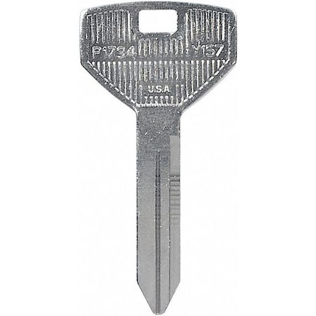 Key Blank, Y157, Brass, PK25 MPN:5ZLG2