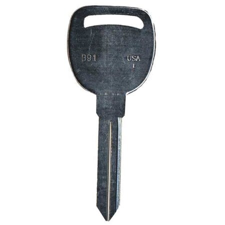 Key Blank, B91, Brass, PK25 MPN:5ZLH5