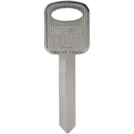 Key Blank, H67, Brass, PK10 MPN:5ZLH7
