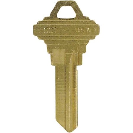 Key Blank, SC1, Brass, PK10 MPN:5ZLH8