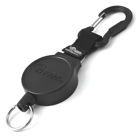 Key Reel, Split Ring Type, Black MPN:#6C