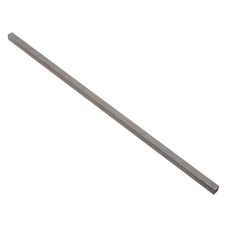 Undersized Key Stock, Stainless Steel, Plain, 305 mm L, 10 mm W, 8 mm H MPN:801008-305