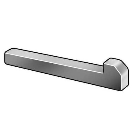 Tapered Gib Head Machine Key, Tapered Gib End, Steel, Plain, 4 in L, 7/8 in Sq MPN:WWG-0875-4000GB