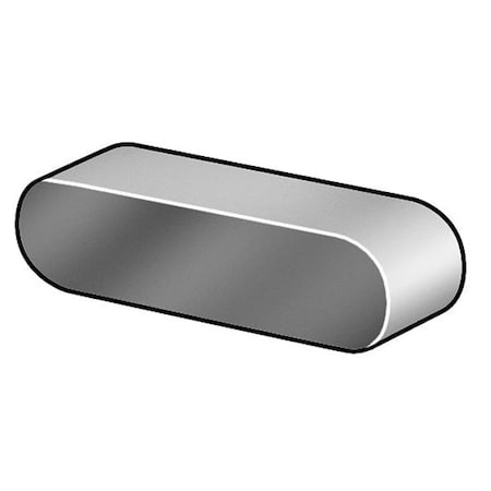 Oversized Machine Key, Round End, Steel, Plain, 3 1/2 in L, 1/2 in Sq MPN:WWG-37013