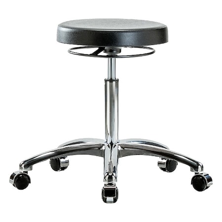Poly Med Bench Stool, Chrm, Casters, CL10 MPN:BR-CLR-PMBSO-CR-NF-CC