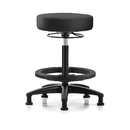 Bench Stool, Hi, Vinyl, BF, Glides, BLK MPN:BR-VHBSO-RG-BF-RG-8540