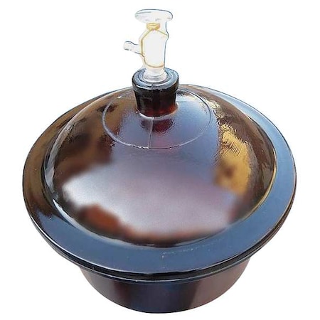 Vacuum Desiccator, Glass, Amber, I.D. 180mm MPN:5YHV2