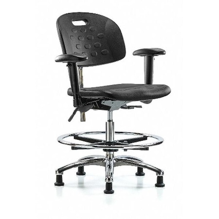 ESD Task Chair, Adjustable Arms, 20-1/2