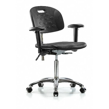 ESD Task Chair, Adjustable Arms, 20-1/2