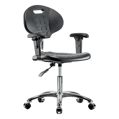 ESD Task Chair, Adjustable Arms, 16-1/2