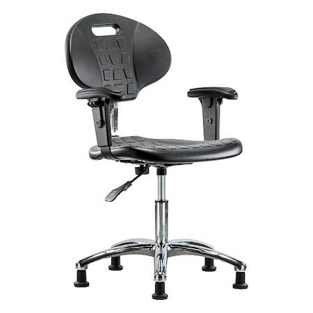 ESD Task Chair, Adjustable Arms, 16-1/2
