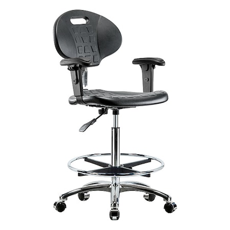 ESD Task Chair, Adjustable Arms, 23-1/2