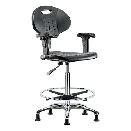 ESD Task Chair, Adjustable Arms, 23-1/2