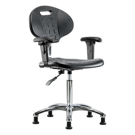 ESD Task Chair, Adjustable Arms, 19-1/2