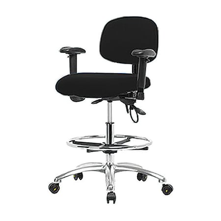Ergonomic Chair, Adjustable Arms, 21-1/2