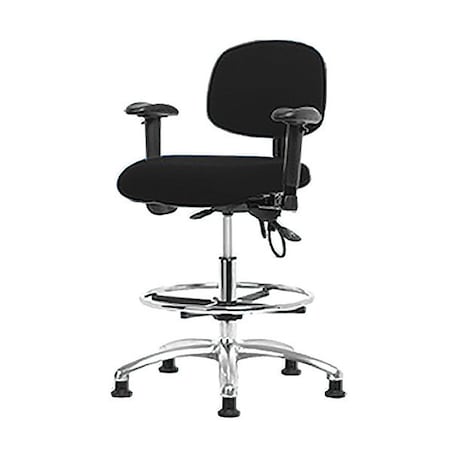 Ergonomic Chair, Adjustable Arms, 21-1/2