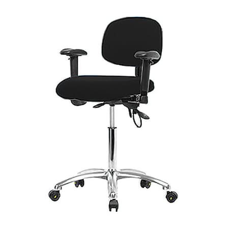 Ergonomic Chair, Adjustable Arms, 21-1/2