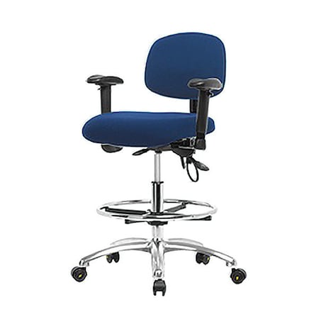 Ergonomic Chair, Adjustable Arms, 21-1/2